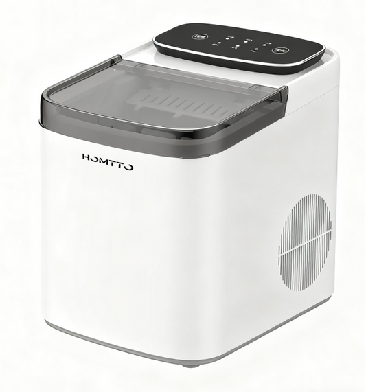 16kg/24Hr Bullet Ice Maker -6- 9 Ice Pieces in 6 -10 Mins,1.2L