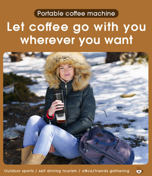 HOMTTO Portable 3-in-1  20 Bar High PressurePortable Espresso Coffee Machine