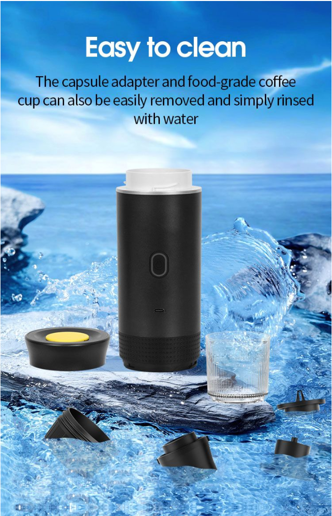 HOMTTO Portable 3-in-1 20 Bar High PressurePortable Espresso Coffee Ma