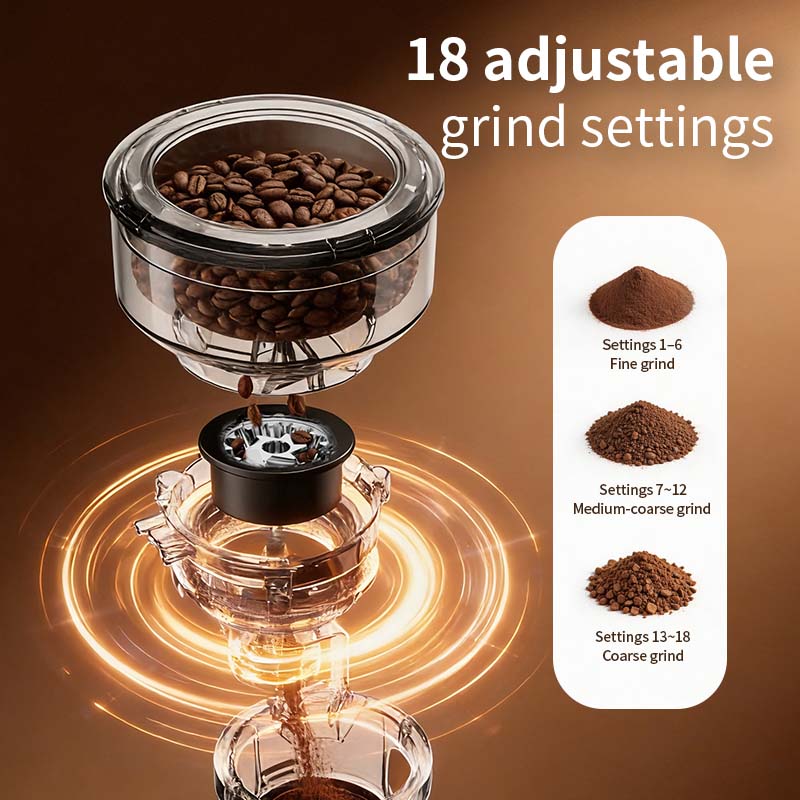 HOMTTO Semi Auto Espresso Machine Smart Touch Coffee Grinder Milk Frother