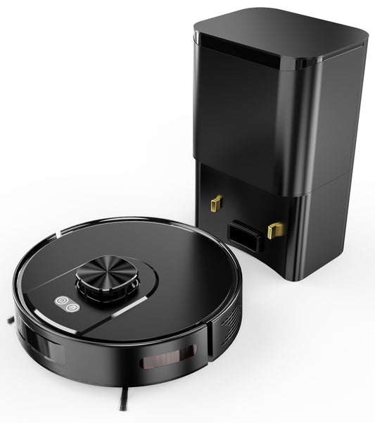 HOMTTO Robot Vacuum Cleaner LiDAR Self-Empty Tuya App Control