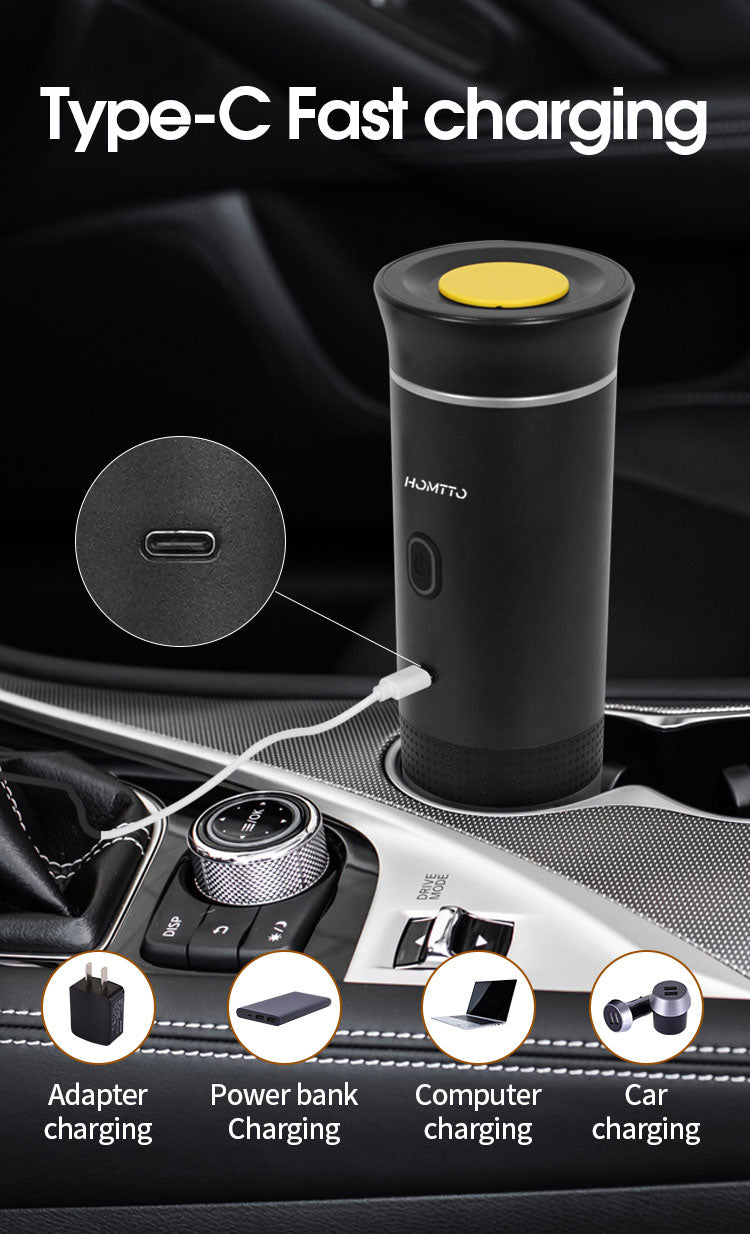HOMTTO Portable 3-in-1  20 Bar High PressurePortable Espresso Coffee Machine